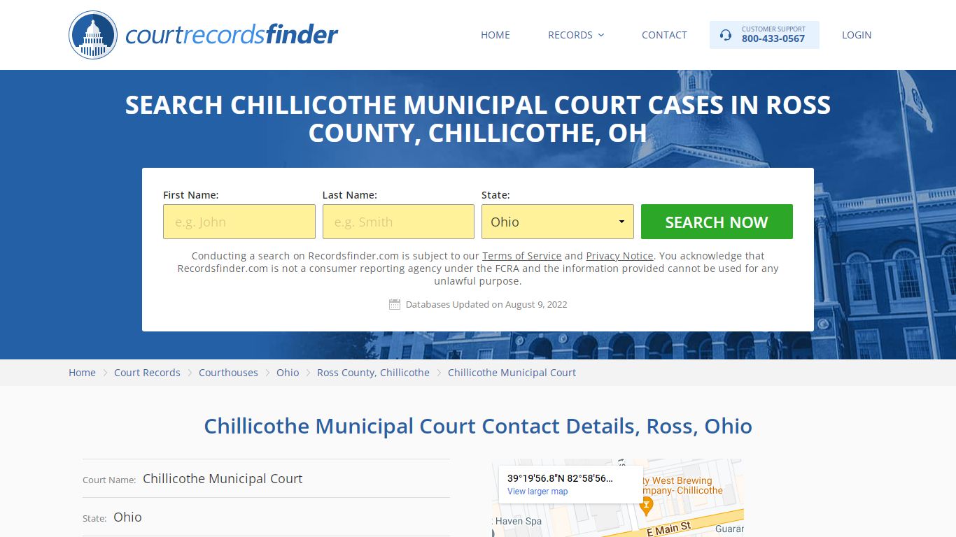 Chillicothe Municipal Court Case Search - Ross County, OH ...